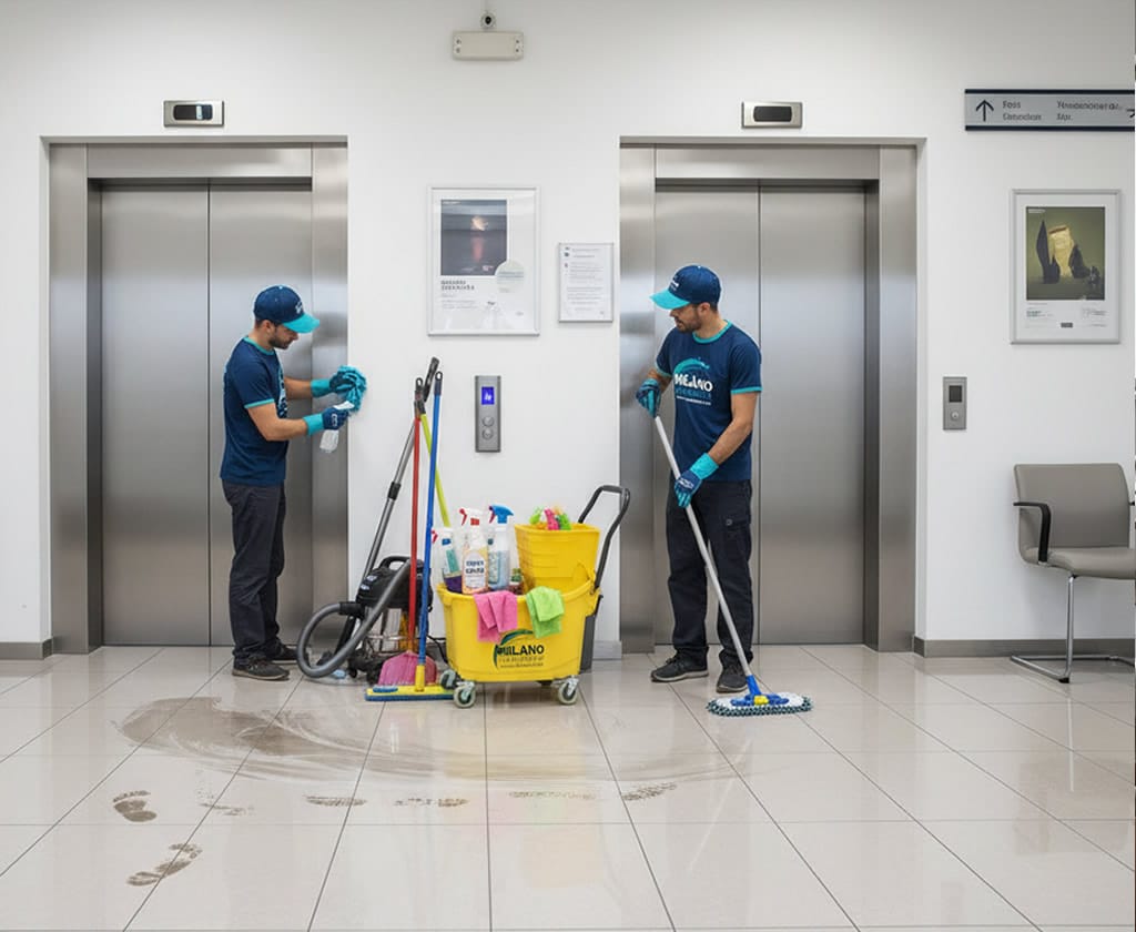 Pulizie aree comuni ufficio